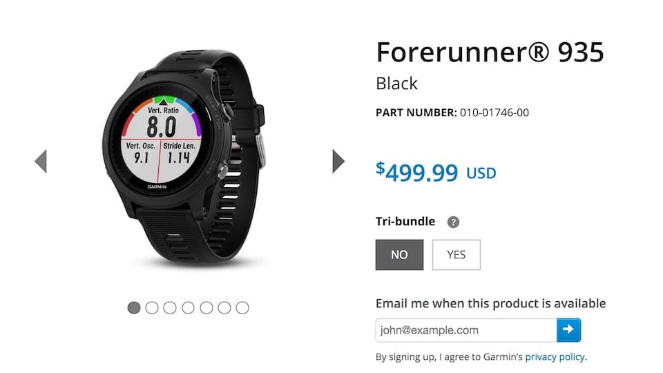 ガーミン「Forerunner 935」が北米でお披露目。日本版「ForeAthlete 935」の発売時期は?|ともらん