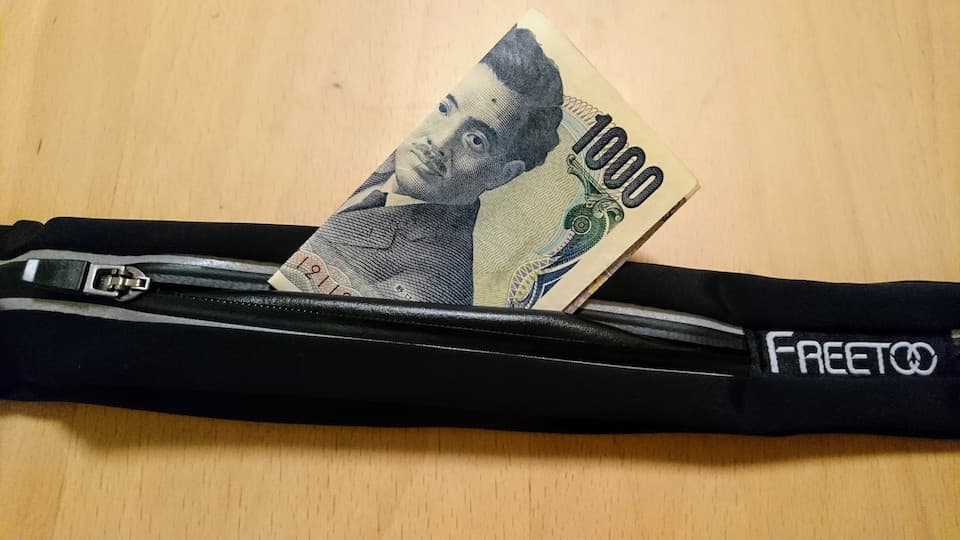 FREETOO ランニングポーチ レビュー・評価:千円以下で買える2ポケット「防水」ポーチ|ともらん