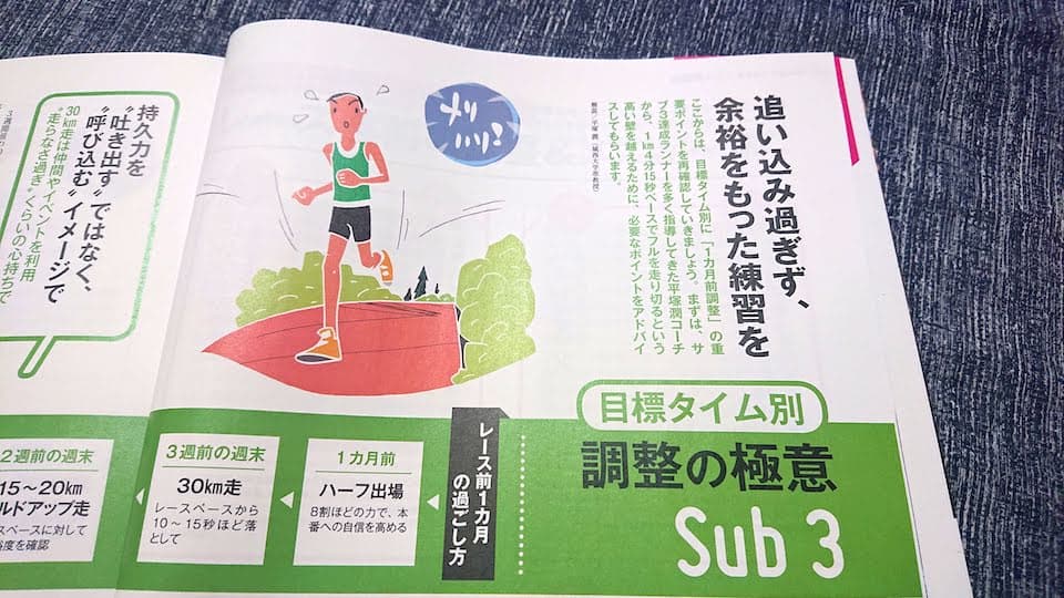 目標タイム別の「調整の極意」