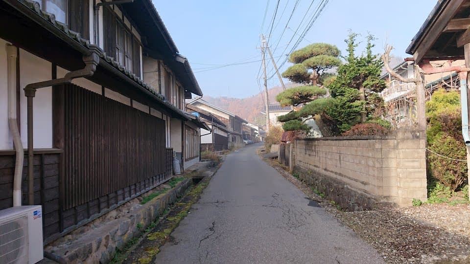 望月宿へ