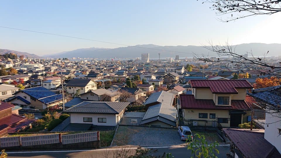 下諏訪の街並み