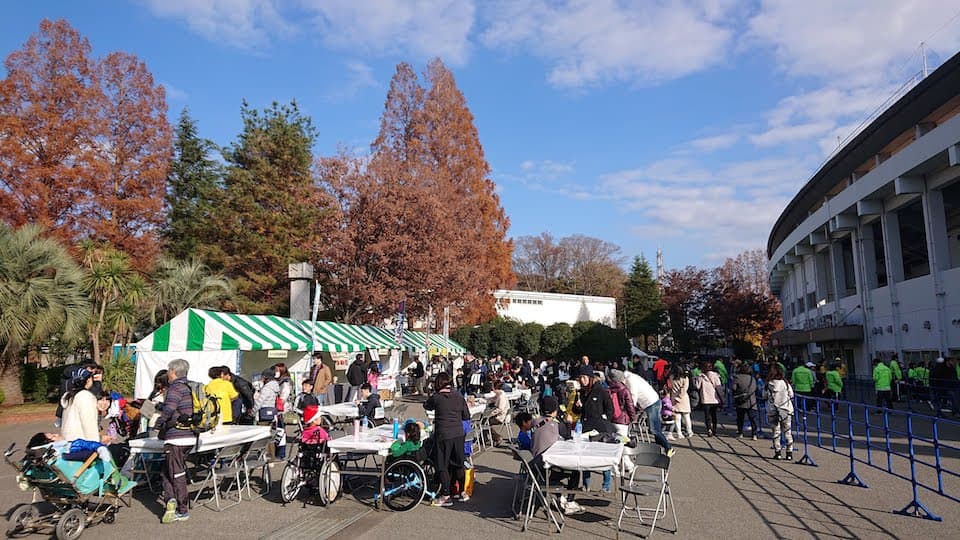 駒場運動公園内の屋台