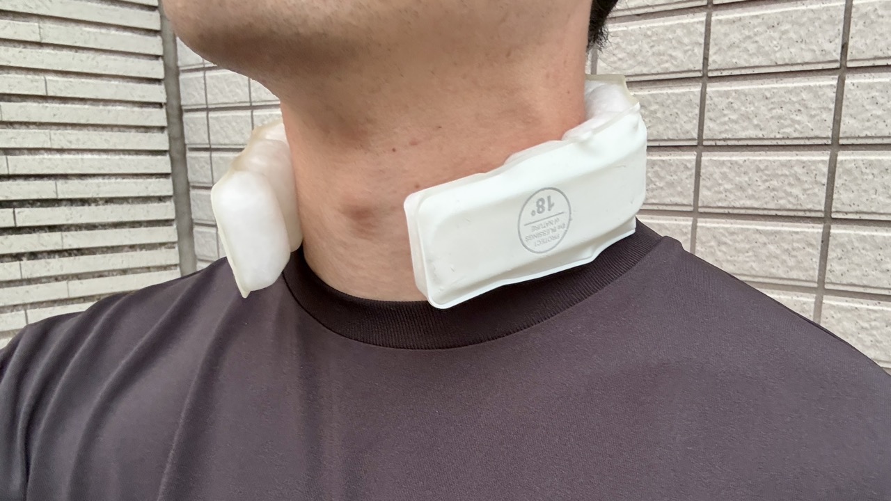 「18° アイスオーバルリング3」を装着した様子