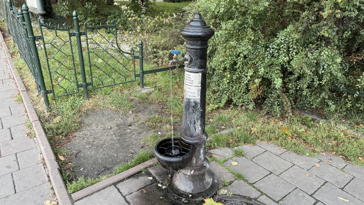 プランティ公園の水飲み場