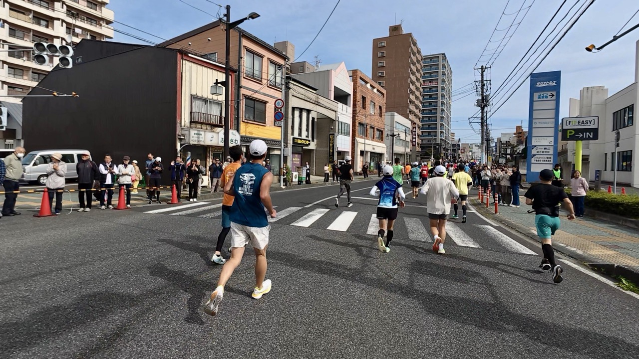 市街地に入り盛岡駅方面へ向かうコース