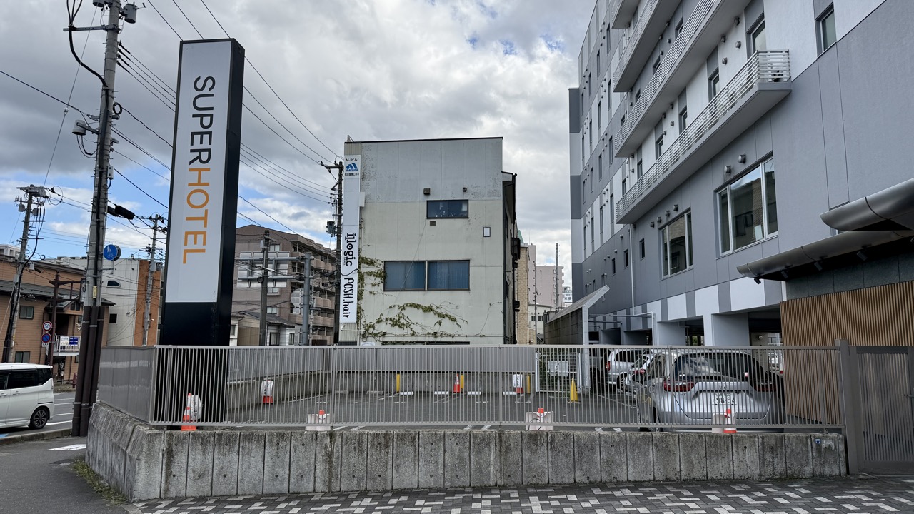 宿泊したビジネスホテル「スーパーホテル盛岡」